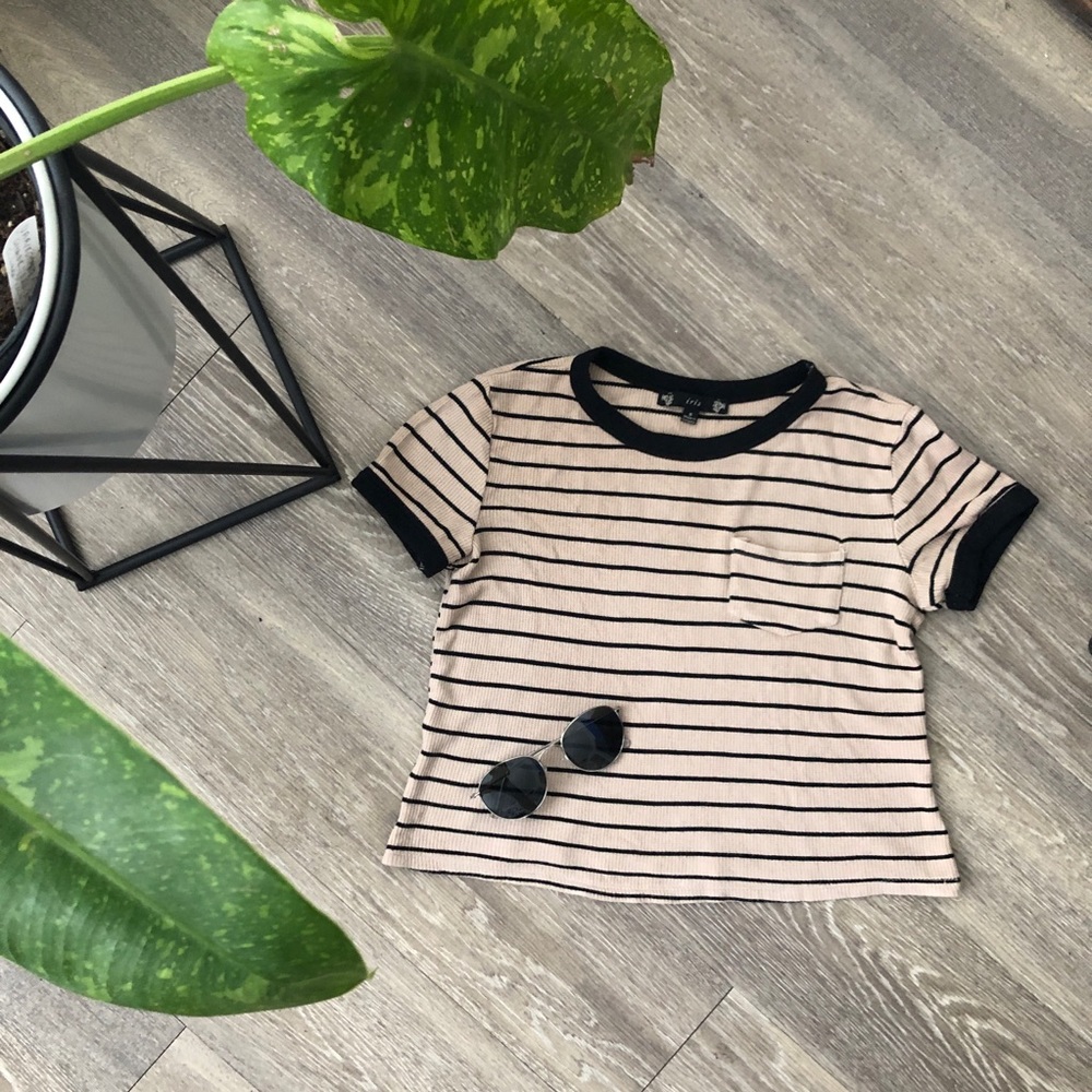 Iris Striped Crop top